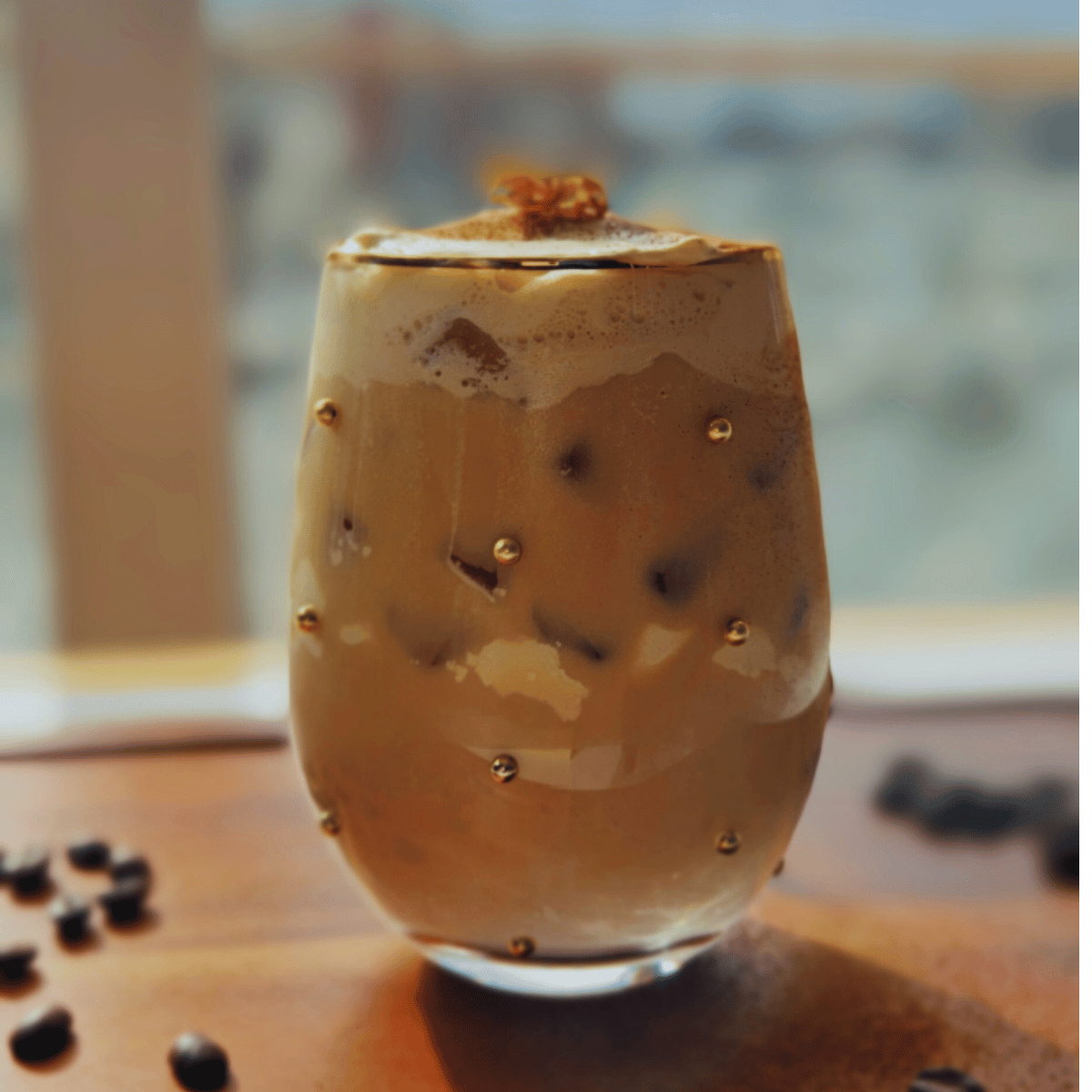 Maple Salted Cream Latte Drink