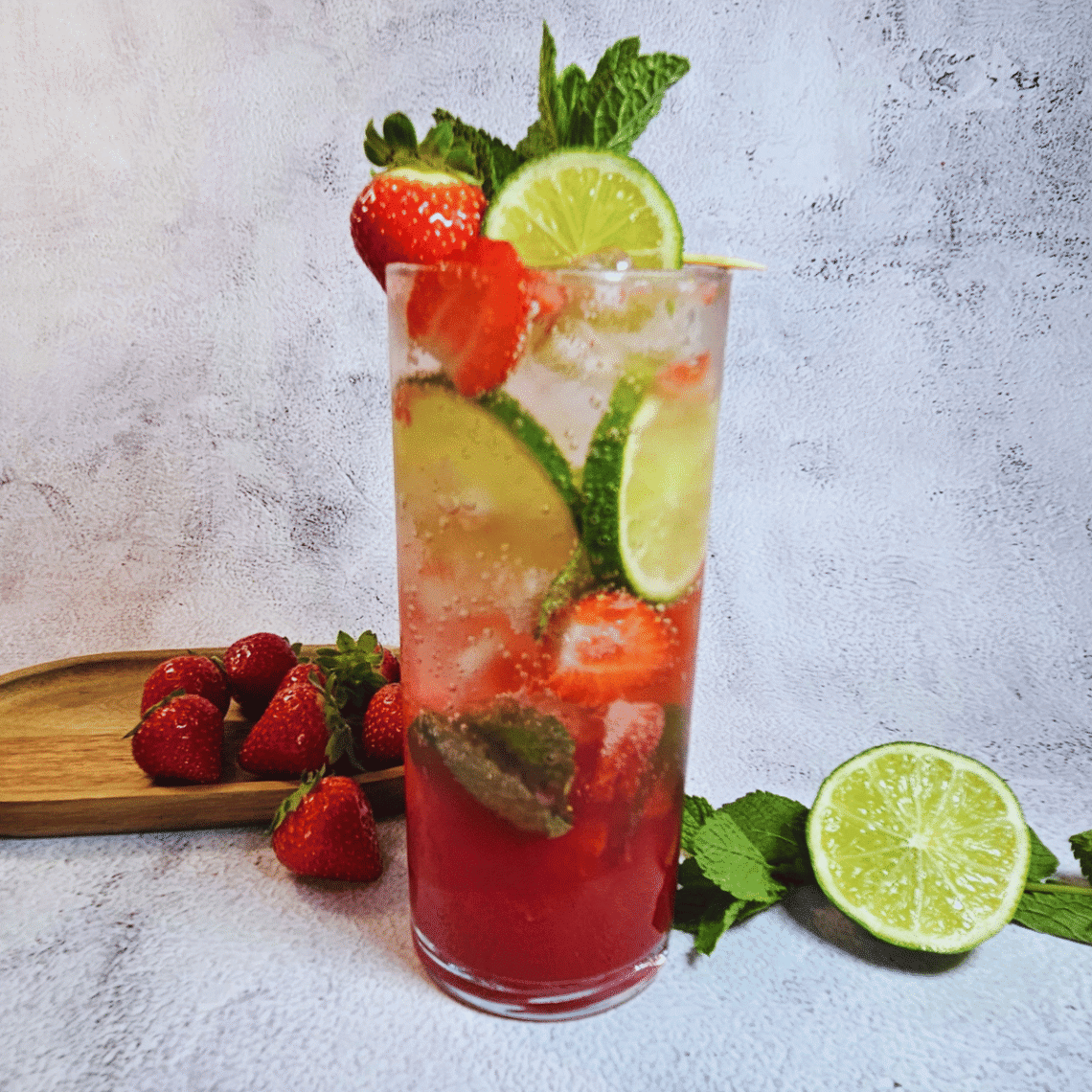 Strawberry Mojito Mocktail