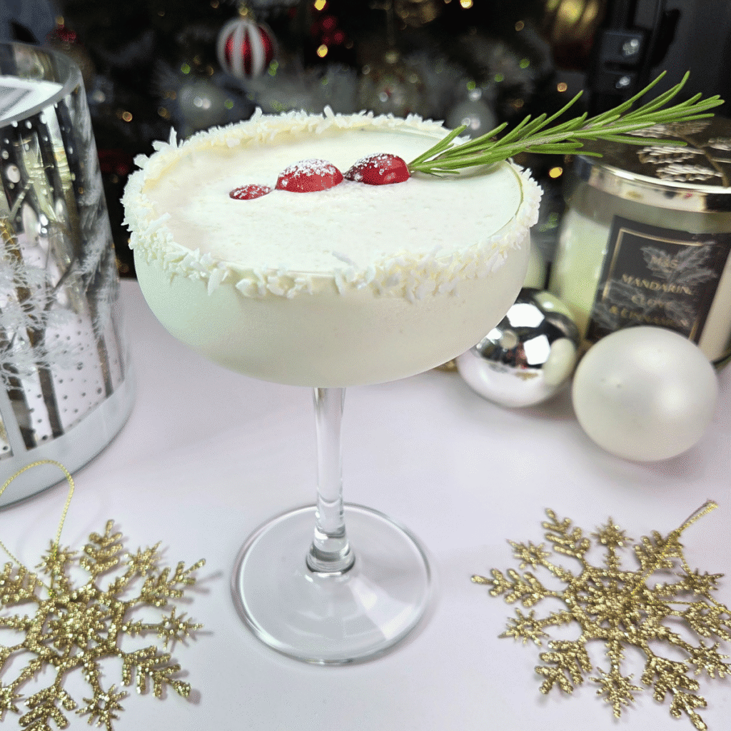 White Christmas Colada Mocktail