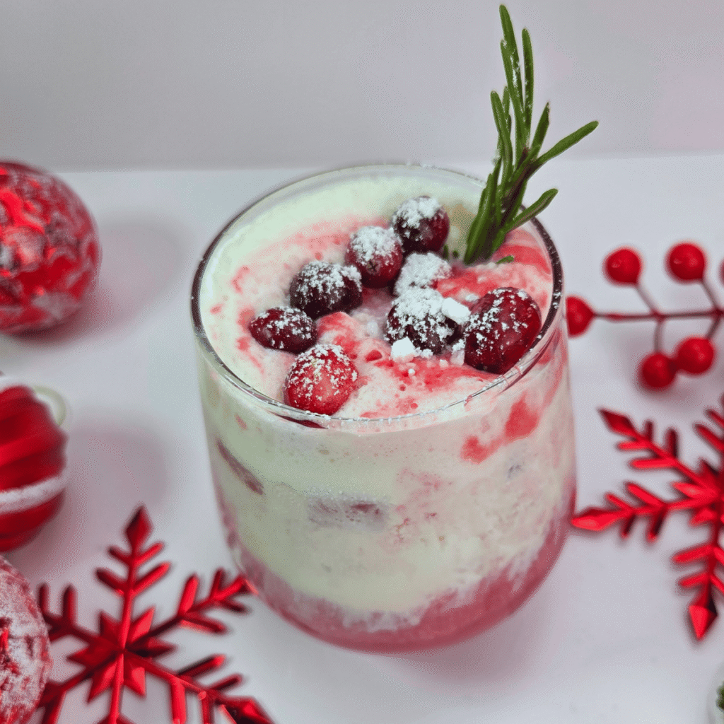 Cranberry Vanilla Swirl Mocktail