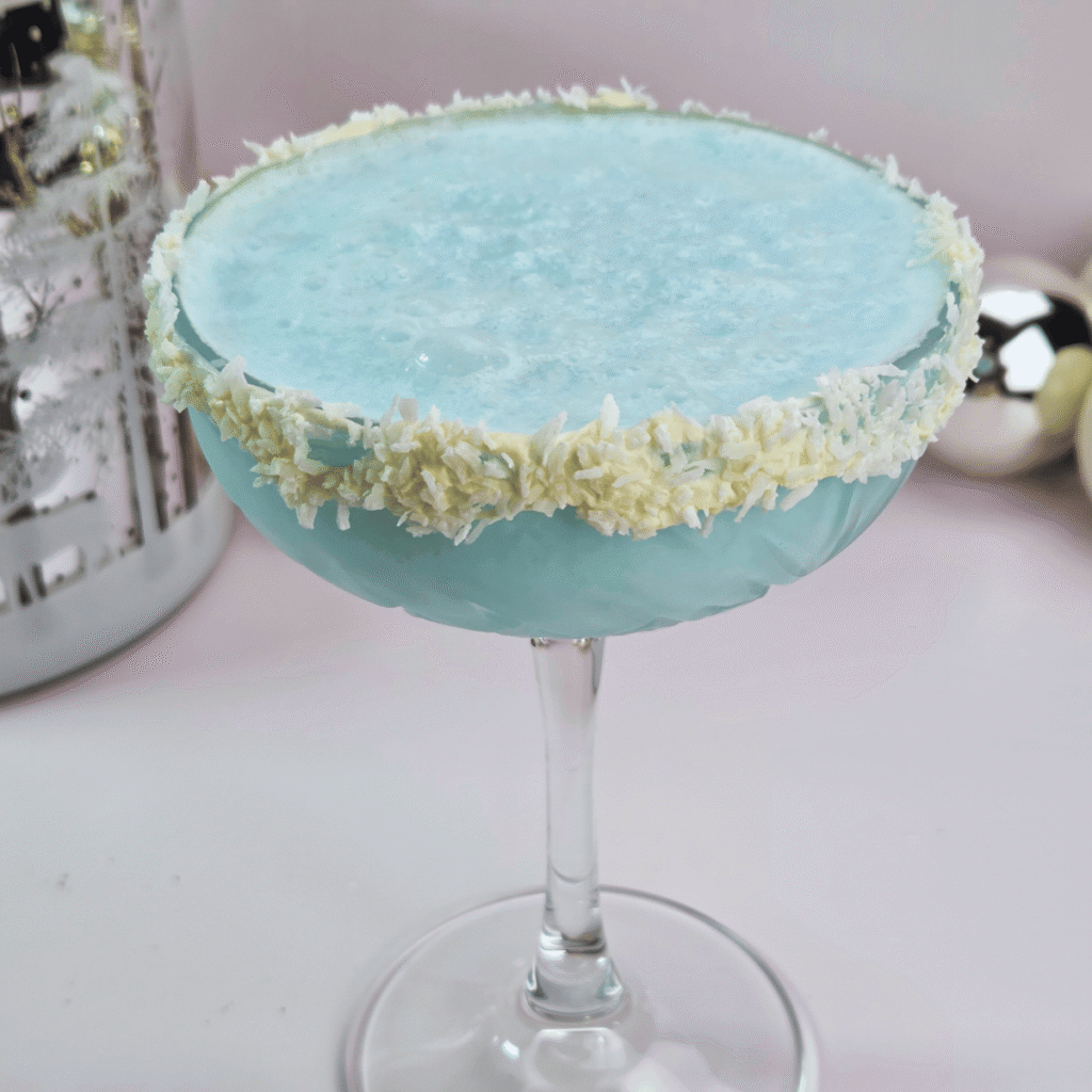 Jack Frost Mocktail in a coupe glass
