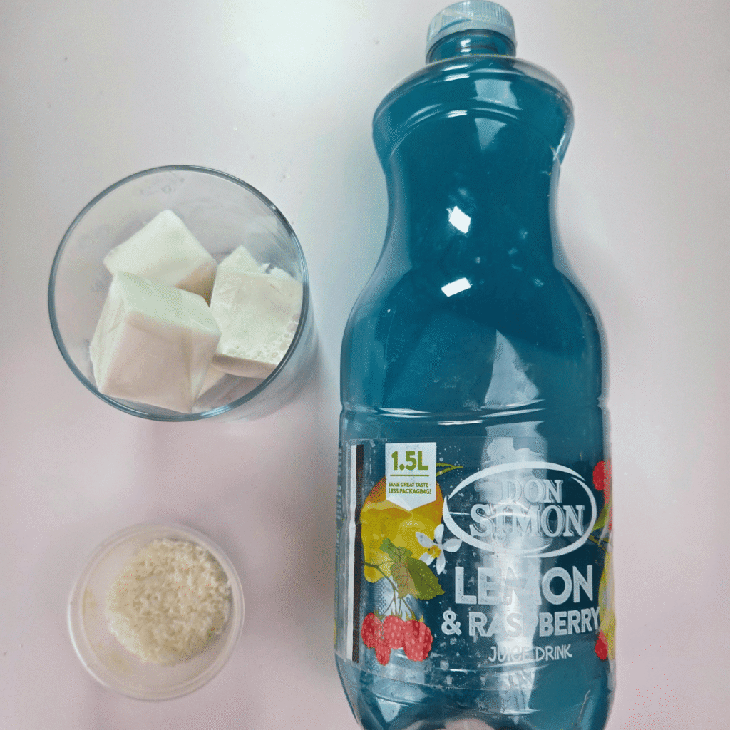 Ingredients needed for Jack Frost Mocktail